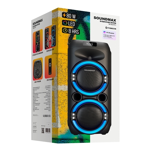 Портативная колонка Soundmax SM-MS4101 черный