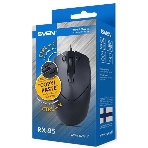 Мышь проводная SVEN RX-95 черный, 4000 dpi, USB, кнопки - 6