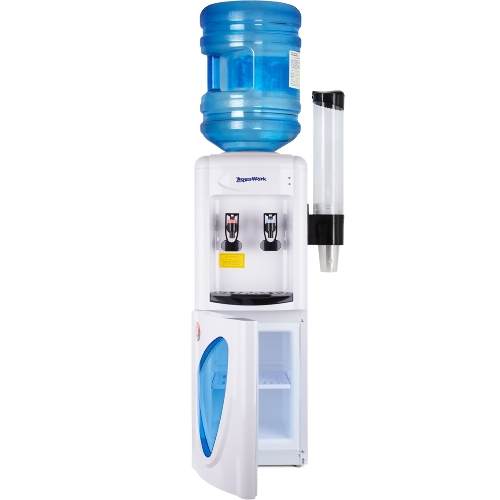 Кулер для воды Aqua Work 0.7LKR, верхняя загрузка, нагрев 90 °С, без охлаждения, белый/черный