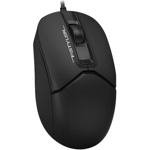 Мышь проводная A4Tech Fstyler FM12S черный, 1200 dpi, USB, кнопки - 3