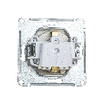 Механизм розетки 1-м СП AtlasDesign 16А IP20 с заземл. защ. шторки с крышкой алюм.