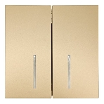Выключатель LEZARD 704-3688-112QC 2-кл. с индик. СП ZIMA IP20 10А безвинт. зажим, зол.