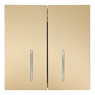 Выключатель LEZARD 704-3688-112QC 2-кл. с индик. СП ZIMA IP20 10А безвинт. зажим, зол.