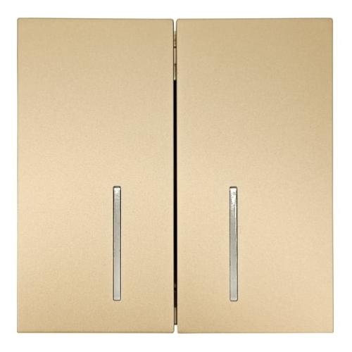 Выключатель LEZARD 704-3688-112QC 2-кл. с индик. СП ZIMA IP20 10А безвинт. зажим, зол.
