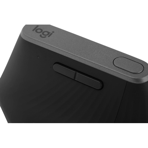 Мышь беспроводная/проводная Logitech MX Vertical графитовый, 4000 dpi, радиоканал, Bluetooth, USB, кнопки - 6