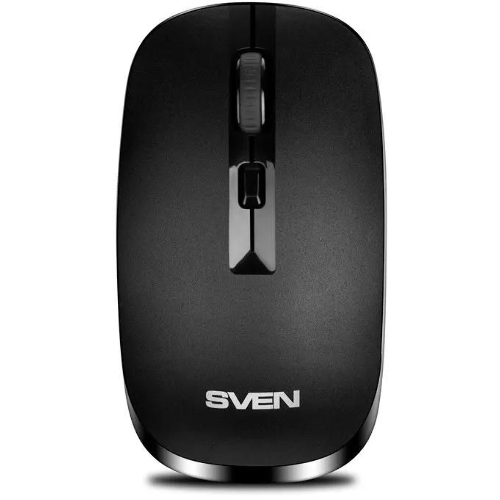 Мышь беспроводная SVEN RX-260W черный, 1600 dpi, радиоканал, USB, кнопки - 4