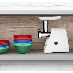 Мясорубка электрическая Bosch MFW2510W белый, 1500 Вт, 1.7 кг/мин, защита от перегрузки, насадки - 3