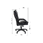 Кресло Chairman 795 LT черный, экокожа, 120 кг, механизм качания