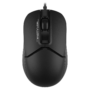 Мышь проводная A4Tech Fstyler FM12 черный, 1200 dpi, USB, кнопки - 3