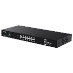Коммутатор неуправляемый Tenda TEG1120P-16-250W PoE, 18 портов, 18x1 Гбит/с, PoE 16х30 Вт (до 250Вт), SFP 2x1 Гбит/с