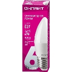 Лампа светодиодная ОНЛАЙТ 71631 OLL-C37-6-230-4K-E27-FR 6Вт свеча 4000К белый E27 470лм 176-264В