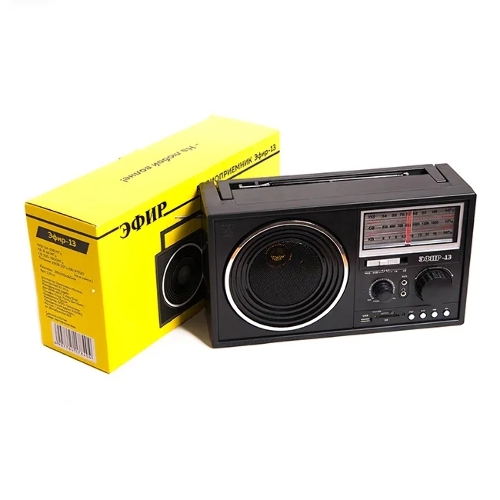 Радиоприемник ЭФИР 13 УКВ 64-108МГц, бат. 4*R20, 220V, USB/SD/microSD/AUX