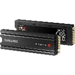 Накопитель SSD Samsung 980 PRO, 1TB, PCIe 4.0 x4, M.2 2280, NVMe, R/W 7000/5000, с радиатором