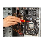 Диэлектрическая крестовая отвертка Deli DL513060 PH0х60 мм сталь Cr-V, сертификат VDE для работ под напряжением до 1000 В