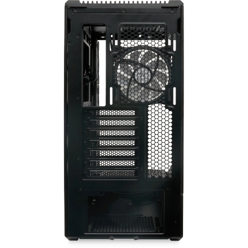 Компьютерный корпус без блока питания HSPD F711-TGbK-ARGB, Panoramic Full Tower, черный, TG, 0.7 SPCC, 4x120мм ARGB ATX, mATX, mITX 190/420/280мм 2x2.5