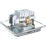 Механизм розетки 1-м СП AtlasDesign 16А IP20 с заземл. защ. шторки с крышкой алюм.