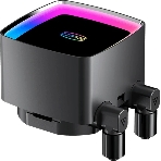 Система охлаждения Water Cooling System PCCooler DE360 MAX BK (300W, 360мм, Black, ARGB Pump, Fans: 3x120мм, 66CFM, 34.3dBA, 2200RPM/Pump height 54мм, 15dBA, 2600RPM, Rad thickness 27мм/S: 1851, 1700, 1200, 115X, AM5, AM4, AM3)