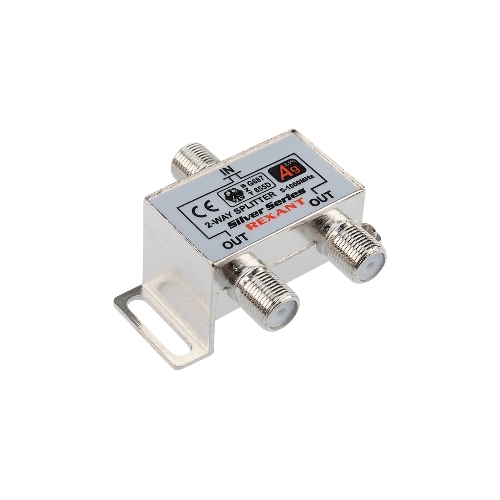Делитель ТВ Rexant х 2 + 3 шт. F BOX 5-1000 МГц Silver