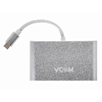 Кабель-адаптер USB3.1 Type-CM-->HDMI+USB3.0+RJ45+PD charging VCOM
