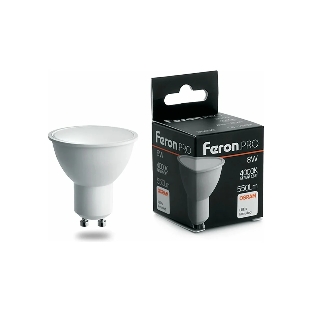 Лампа светодиодная Feron PRO LB-1608 8Вт 230В GU10 белый