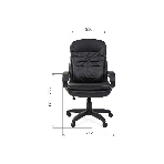 Кресло Chairman 795 LT черный, экокожа, 120 кг, механизм качания