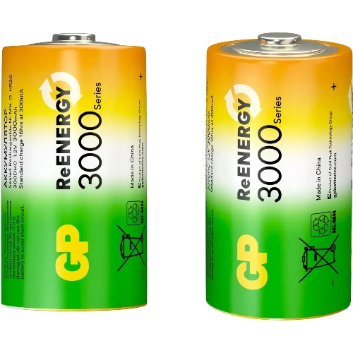 Аккумулятор GP 300DHC D NiMH 3000mAh (2шт)
