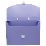 Папка-портфель Бюрократ Pastel PASTPP01VIO 1 отделение, A4, пластик, 0.7мм, фиолетовый