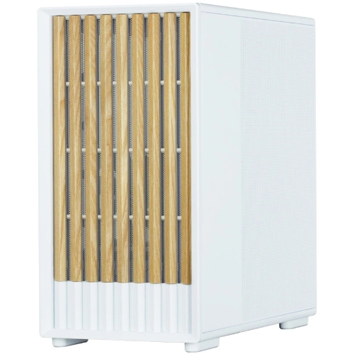 Компьютерный корпус Zalman P10 NAMU, MATX, белый, WINDOW, FRONT COVER WALNUT, 2x3.5