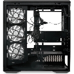 Компьютерный корпус без блока питания HSPD F711-TGbK-ARGB, Panoramic Full Tower, черный, TG, 0.7 SPCC, 4x120мм ARGB ATX, mATX, mITX 190/420/280мм 2x2.5