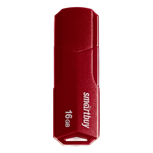 Флешка USB SmartBuy CLUE Burgundy (SB16GbCLU-BG), 16Gb, USB 2.0, R/W 20/10, красный