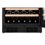 Встраиваемы е винный шкаф Gorenje WCU68F6BG4WF, объем 138 л, вместительность 46 бутылок, 4 полки, цифровой дисплей, Wi-Fi, LED освещение, защита от УФ-излучения, энергоэффективность А+, черный
