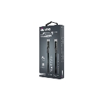 Кабель OLMIO MASTER, Type-C - Type-C, 60W 3A, 1.2м, тканевая оплетка, черный