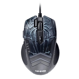Мышь проводная GMNG XM007 черный/красный, 10000 dpi, USB, кнопки - 7