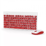 Комплект клавиатура+мышь Smartbuy 220349AG беспроводной, USB, 1600 DPI, белый/красный