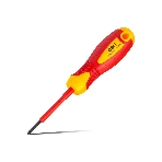 Диэлектрическая крестовая отвертка Deli DL513060 PH0х60 мм сталь Cr-V, сертификат VDE для работ под напряжением до 1000 В
