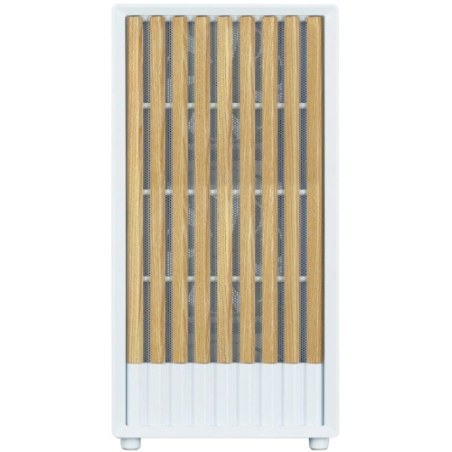 Компьютерный корпус Zalman P10 NAMU, MATX, белый, WINDOW, FRONT COVER WALNUT, 2x3.5