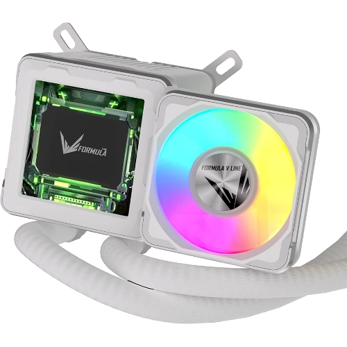 Система жидкостного охлаждения Formula V Line Cryo Wing Digi 360 WH, 360мм, LCD 2.73