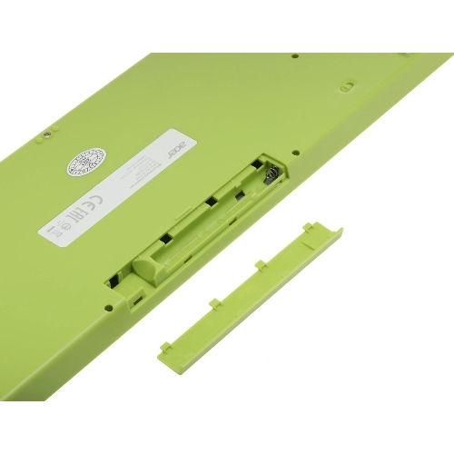 Комплект клавиатура + мышь Acer OCC205 беспроводной USB, 1200 dpi, зеленый/желтый