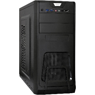 Компьютерный корпус ExeGate Miditower ExeGate CP-603 Black, ATX, (CP450W, 80мм), 2хUSB+2хUSB 3.0, Audio