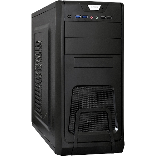 Компьютерный корпус ExeGate Miditower ExeGate CP-603 Black, ATX, (CP450W, 80мм), 2хUSB+2хUSB 3.0, Audio