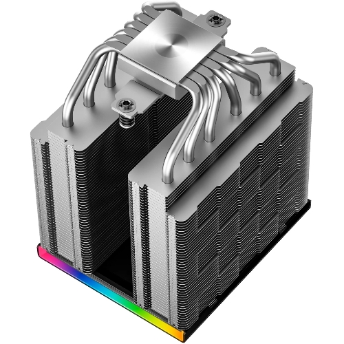 Кулер для процессора DEEPCOOL AK620 DIGITAL SE LGA20XX/1700/1200/115X/AM5/AM4 (9шт/кор, TDP 260W, PWM, DUAL Fan 120мм, 6 тепл. трубок, ARGb, черный) RET (R-AK620-BKADMN-GJD)