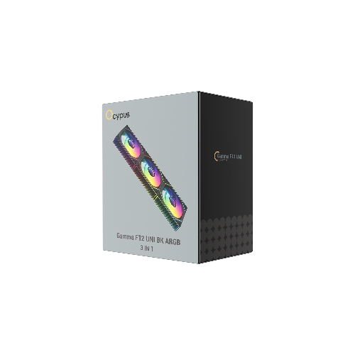 Комплект вентиляторов Gamma F12 UNI BK ARGB 3 IN 1