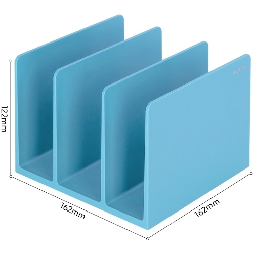 Подставка-ограничитель для книг Deli NS006BLUE Nusign 162x162x122мм синий