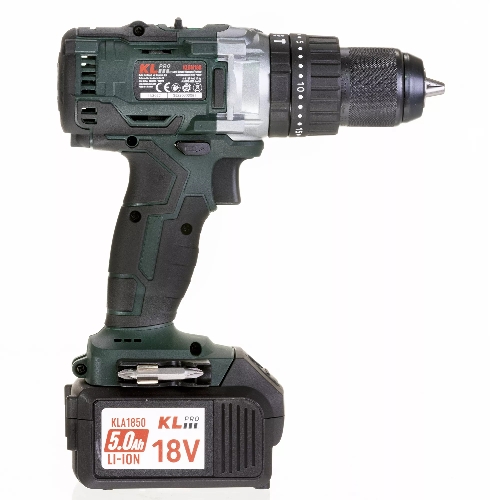 Дрель-шуруповерт Klpro KLDM18B-50, 18 В, 5 Ач, 60 Нм, бесщеточный, ударный