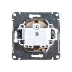 Механизм розетки 1-м СП AtlasDesign 16А IP20 с заземл. защ. шторки с крышкой беж.