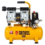 Компрессор Denzel DLS650/10 безмаслянный малошумный 650 Вт, 120 л/мин,ресивер 10 л