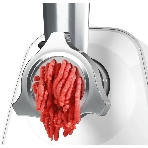 Мясорубка электрическая Bosch MFW2510W белый, 1500 Вт, 1.7 кг/мин, защита от перегрузки, насадки - 3