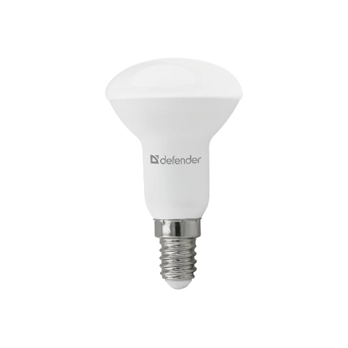 Лампа светодиодная Defender R50-6W-865-E14 рефлектор, 6500 К, холодный дневной,1шт