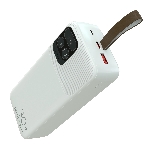 Портативный аккумулятор More choice (4620202550644) PB55-30 с кабелем 1USB 3.0A 22.5W PD - 30000mAh белый