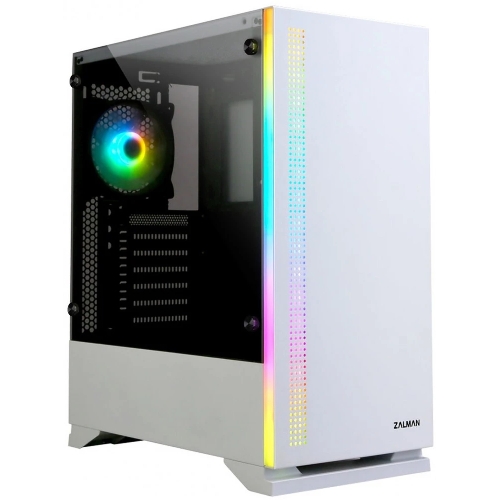 Компьютерный корпус ZALMAN S5, ATX, WHITE, WINDOW, 2xCOMBO (3.5